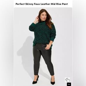 Gently worn-Torrid Vegan Leather Pants